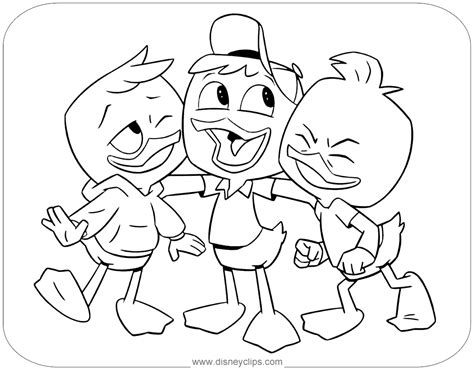 Coloring Ducktales Pages Duck Launchpad Tales Printable Kids Characters