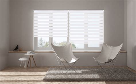 Seeye Cordless Zebra Blinds Roller Shades For Window Day And Night