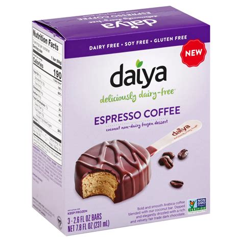 Daiya Espresso Coffee Ice Cream Bars Shop Bars Pops At H E B