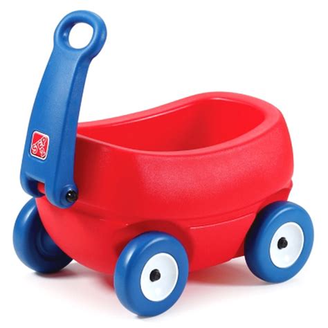 New Kids Toy Wagon Step 2 Little Helpers Red Blue Plastic Age 1