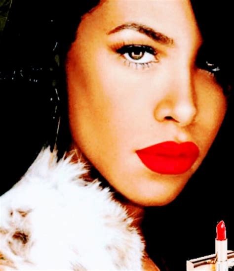 Aaliyah I Care 4 U Album With Red Lipstick Aaliyah Aaliyah