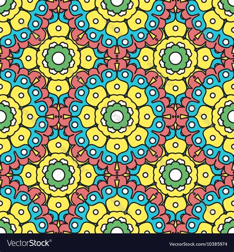 Geometric Designs Floral Patterns Royalty Free Vector Image
