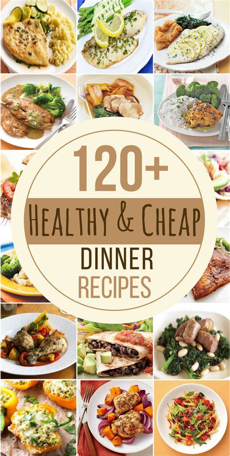Serve them with fries or tater tots, or make it even easier with potato chips. 120 Cheap and Healthy Dinner Recipes | Cheap healthy ...