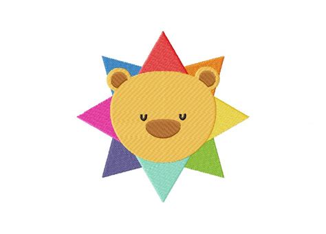 Embroidery may also incorporate other materials such as pearls, beads, quills, and sequins. Rainbow Lion Star Machine Embroidery Design - Blasto Stitch
