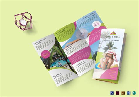 travel   brochure design template  psd word