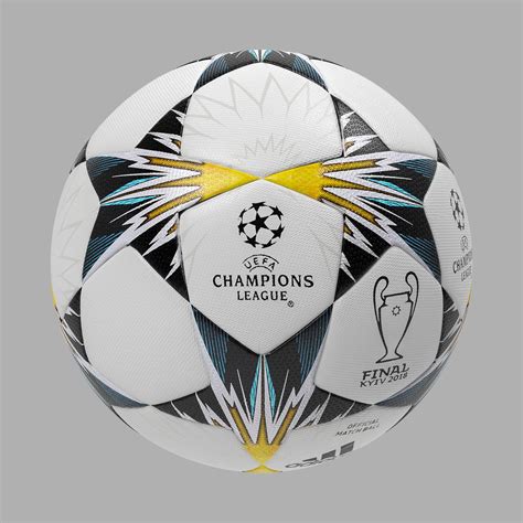 The tournament will see one used for the group stage and another for the knockout stage with the latter paying homage to the host of the final, atletico madrid's wanda metropolitano. UEFA Champions League Official Ball 2018 3D model