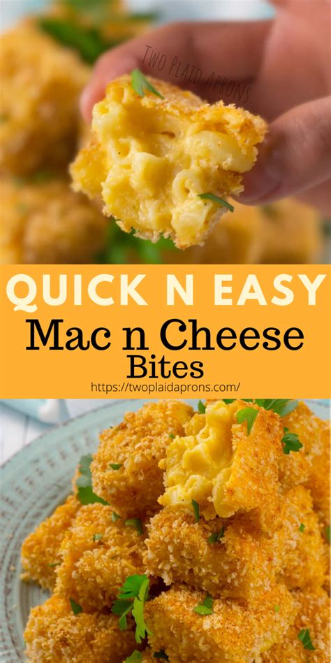 These Are Super Easy And Quick And Crispy Baked Mac N Cheese Bite These Mac N Cheese Bites Can