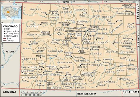 State And County Maps Of Colorado