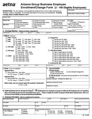 Arizona Aetna Enrollment Forms - Fill Online, Printable ...
