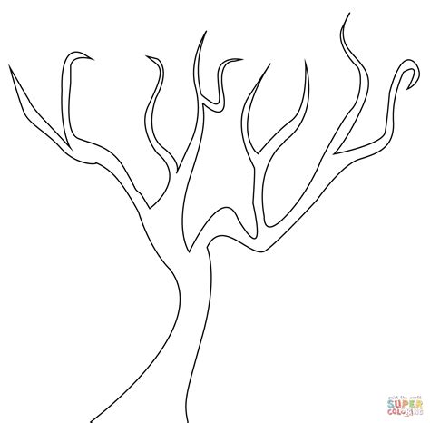 Bare Tree Coloring Page Free Printable Coloring Pages Coloring Library