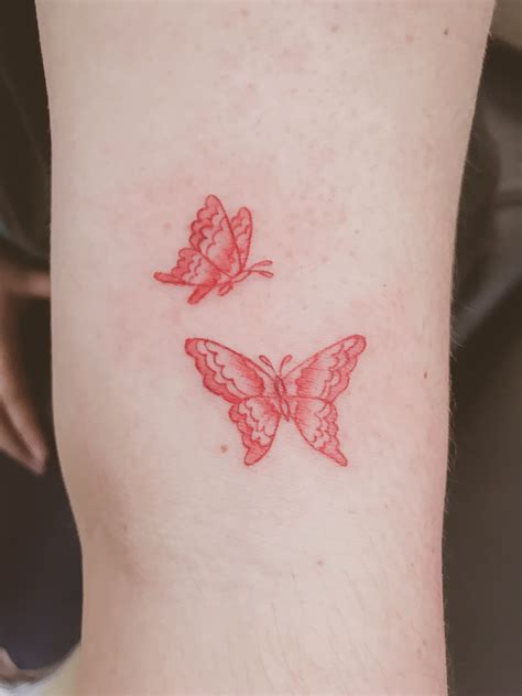 Red Butterflies Red Ink Tattoos Unique Butterfly Tattoos Butterfly