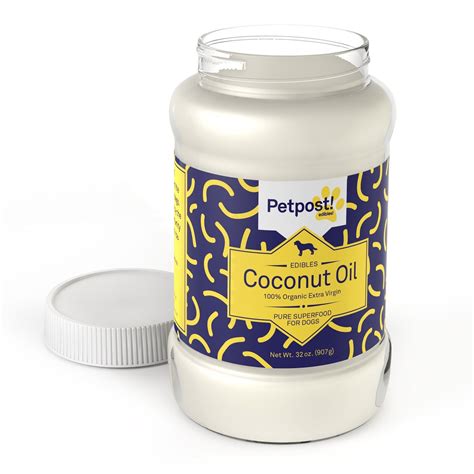 Petpost Coconut Oil For Dogs Certified Organic Extra Virgin Superfood