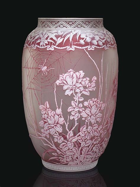 An English Cameo Glass Vase Circa 1880 1890 Attributed To Thomas Webb