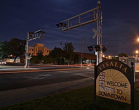 Downtown Visalia nightscape. | Visalia, Tulare county, Nightscape