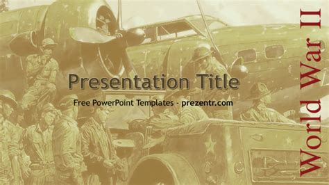 Around the theme of military and military science and technology, it provides. Free WWII PowerPoint Template - Prezentr Free PowerPoint ...