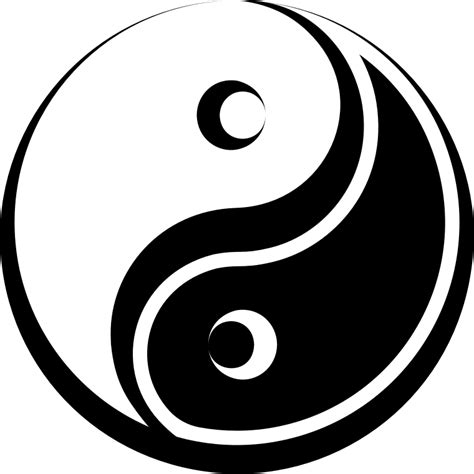 Stylized Yin Yang Symbol Openclipart