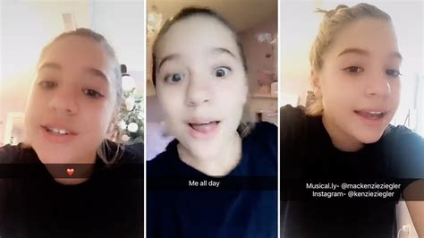Mackenzie Ziegler Snapchat Videos December 19th 2016 Youtube