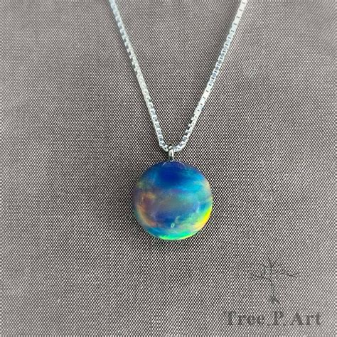 Rainbow Opal Necklace Lab Created Opal Infinity Jewelry 5th Etsy