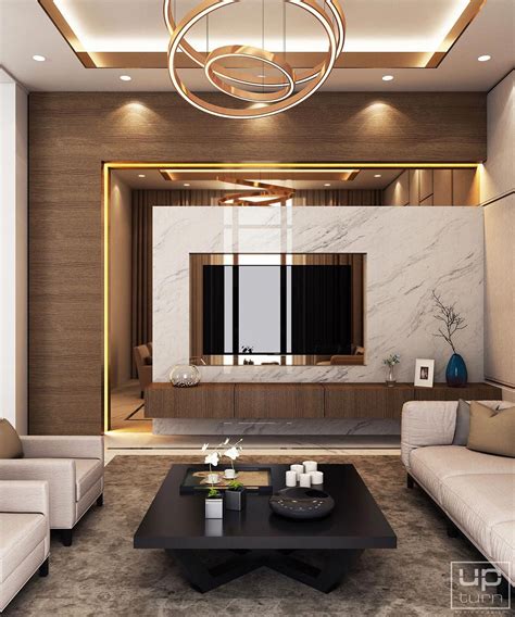Symmetrical in black and white black and white. Luxury Modern Villa - Qatar on Behance #ModernHomeDecorLivingRoom | house in 2019 | Living Room ...