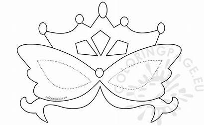 Mask Mardi Gras Printable Coloring Template Pages