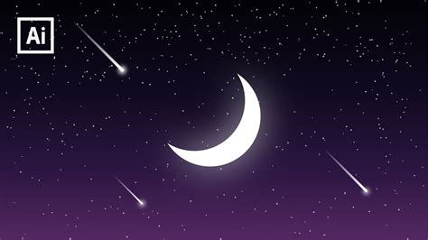 Create Night Sky Easily Adobe Illustrator Tutorial Youtube