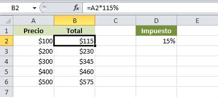 C Mo Calcular Porcentajes En Excel Excel Total