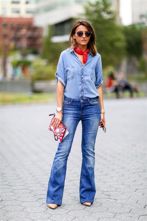 How Street Style Stars Are Wearing Denim At Fashion Week Stylecaster
