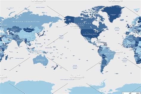 Pacific Centered World Map World Political Map World Map World