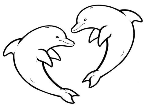 Dibujos De Delfines Para Colorear E Imprimir Dolphin Drawing Super