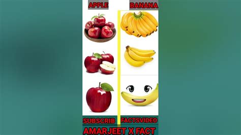Apple Vs Banana Shots Youtube