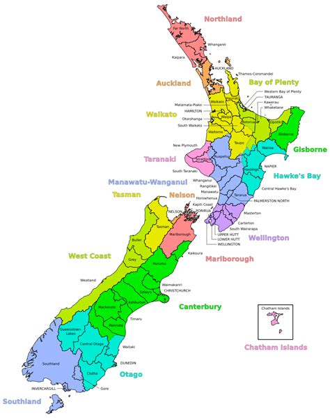 新西兰一级行政区划 看新西兰