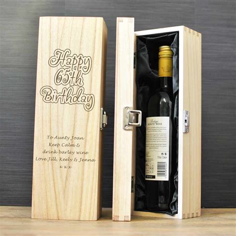 Birthdays are the most special times of the year when you remain cheerful and it is one such day when people cannot remain angry with you. Personalised Wooden Wine Box - Birthday Gift