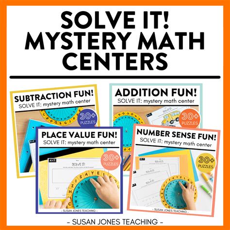 Solve It Math Centers Susan Jones Teaching