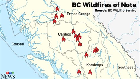 The #bcwildfire service continues to respond to the petit creek wildfire (k60293). Notable wildfires in British Columbia | CTV News