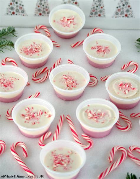 Candy Cane Pudding Shots Dad Whats 4 Dinner