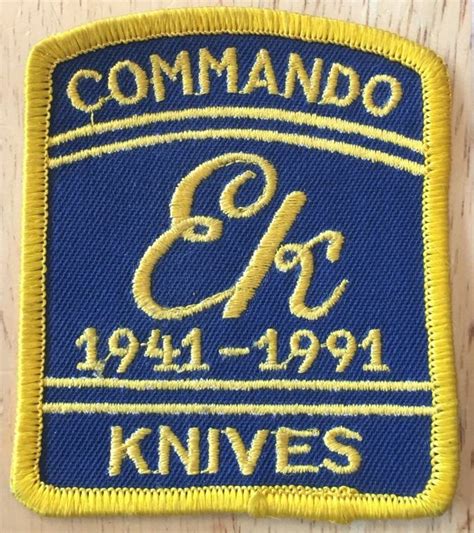John Ek Commando Knife Patch 1941 1991 Patches Commando Cool Knives