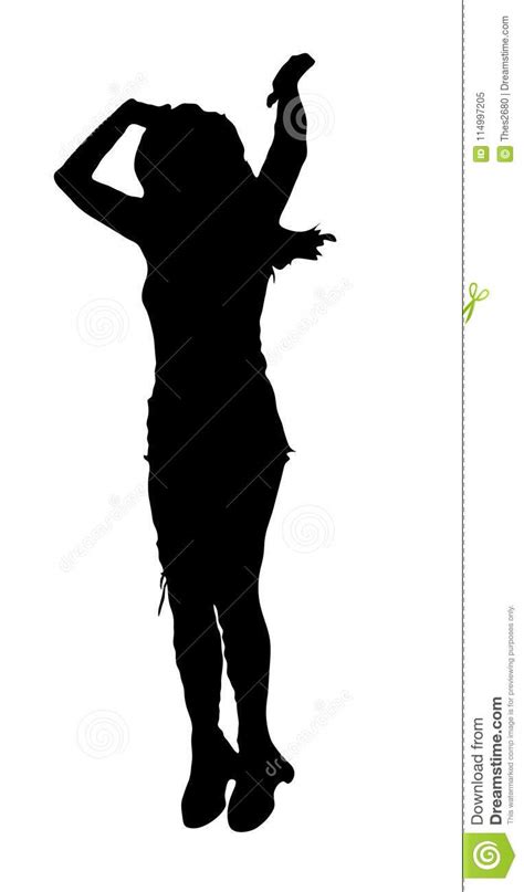 Silueta Del Baile De La Mujer Ilustración del Vector Ilustración de