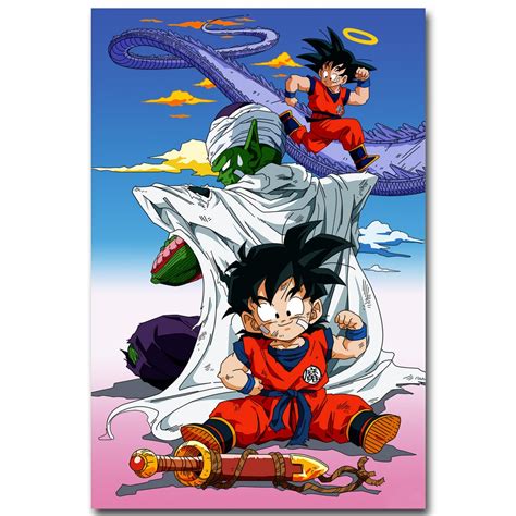 Doragon bōru zetto, commonly abbreviated as dbz) is a japanese anime television series produced by toei animation. Dragon Ball Z Art Silk Fabric Poster Print 13x20 24x36inch Japanese Anime Goku Picture for ...