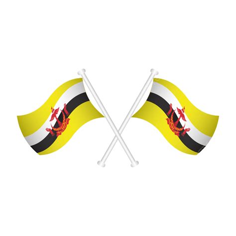 Bendera Brunei Brunei Bendera Bendera Cat Air Brunei Png Dan Vektor