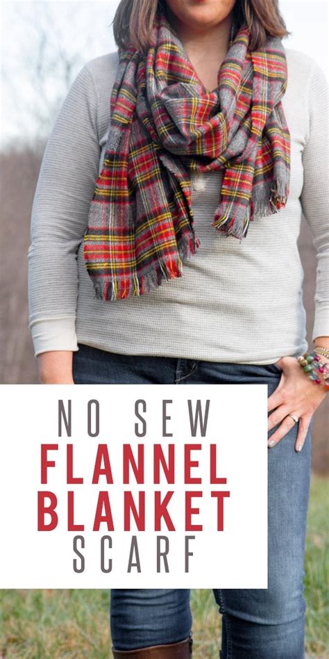 Diy No Sew Flannel Blanket Scarf Wholefully