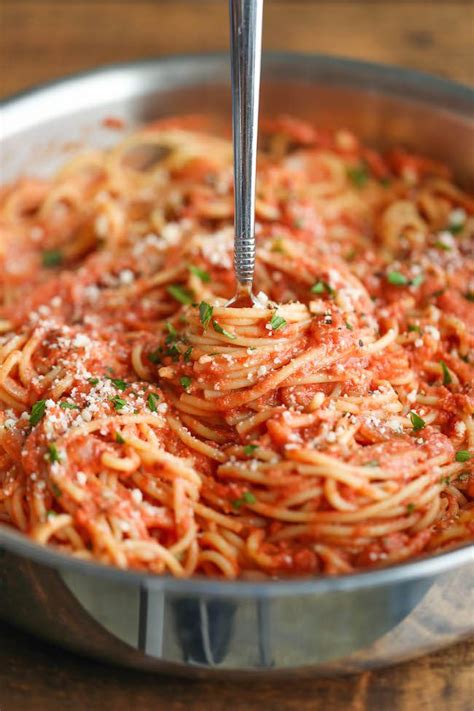 Stir well, adding a little pasta water if needed to loosen the sauce. Spaghetti with Tomato Cream Sauce | Recipe | Food recipes, Tomato cream sauces, Italian recipes