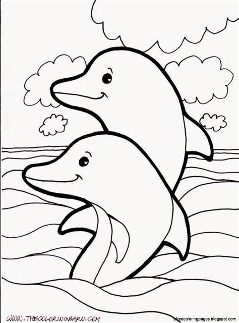 Dolphin Colouring Pages Free Printable Printable World Holiday