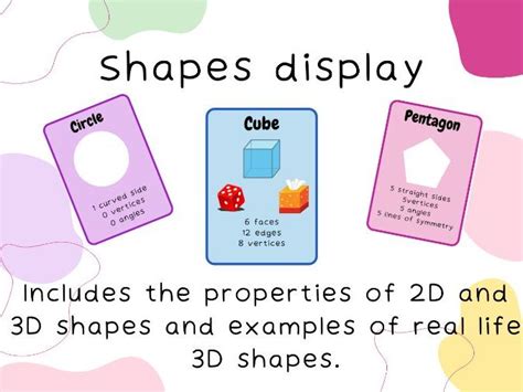 2d And 3d Shape Posters Teaching Resources