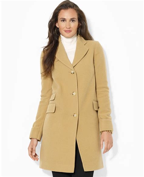 Lauren Ralph Lauren Single Breasted Walker Coat A Macys Exclusive