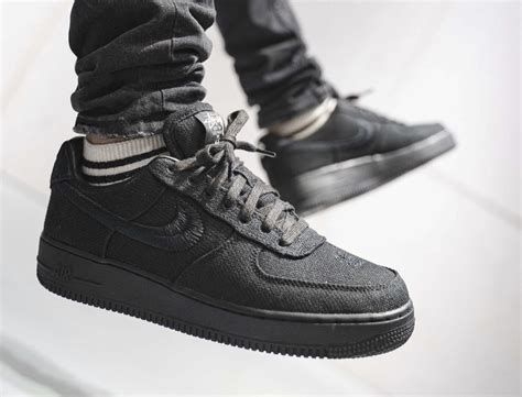 Stüssy X Nike Air Force 1 Low Black Selecta Bisso