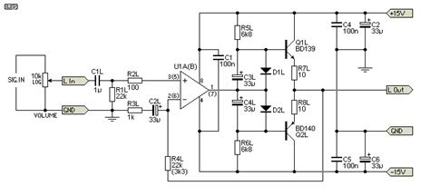 Simple Headphone Amplifier Circuit Diagram