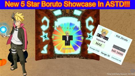 New Busted 5 Star Boruto Showcase All Star Tower Defense Roblox