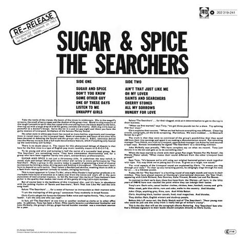 The Searchers Sugar And Spice Reissue 1963 Vinyl Rip