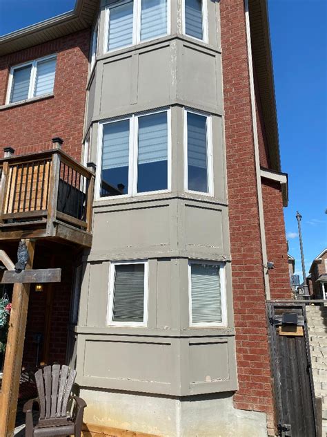 Vinyl vs composite windows in markham ⭐ window & door services ⭐ vaughan, richmond hill and markham communities. Vinyl Siding Repair Bay Window Vaughan ON by Blackstar ...