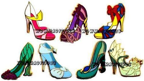 Disney Princess Shoe Pin Set Ebay